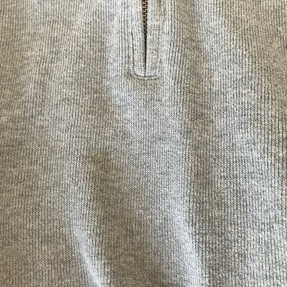 Polo by Ralph Lauren Gray 100% Cotton Quarter Zip Turtleneck Sweater Shirt XXL - Picture 3 of 5